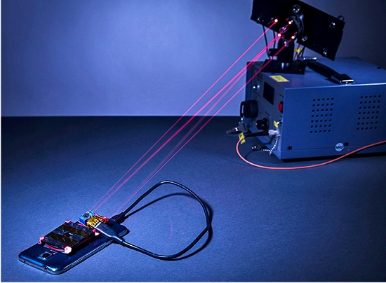 Carregador de celular a laser