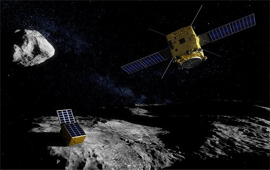Misso de desvio de asteroides envolver cinco naves