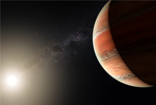 Exoplaneta superquente com cu de titnio