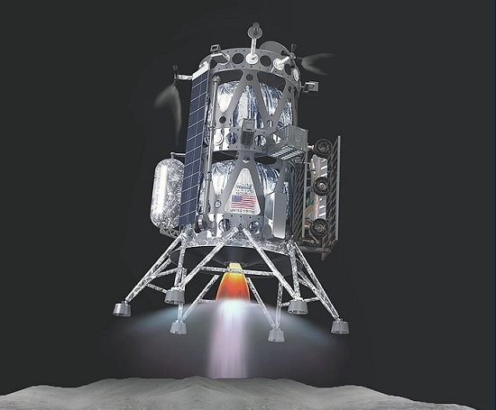 NASA seleciona trs mdulos de pouso para levar cargas para a Lua