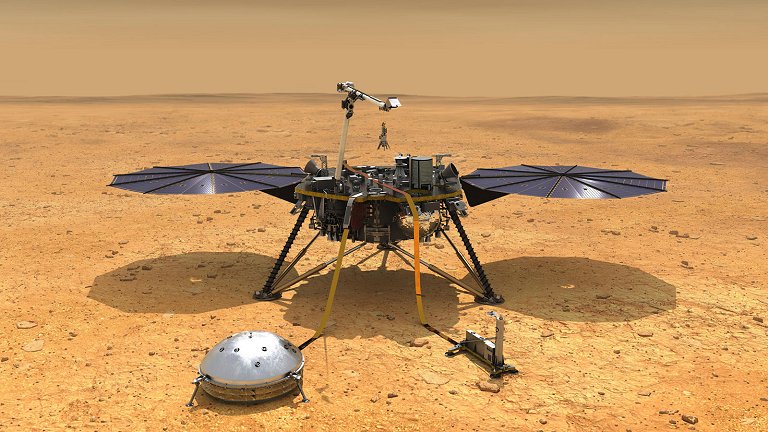Sonda InSight no encontra gua subterrnea em Marte