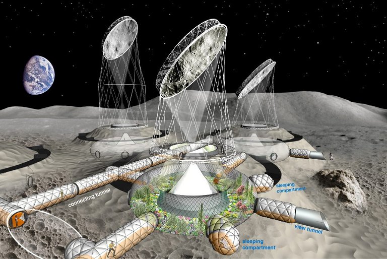 Conhea o PneumoPlanet, o ambiente inflvel que pode virar uma cidade na Lua
