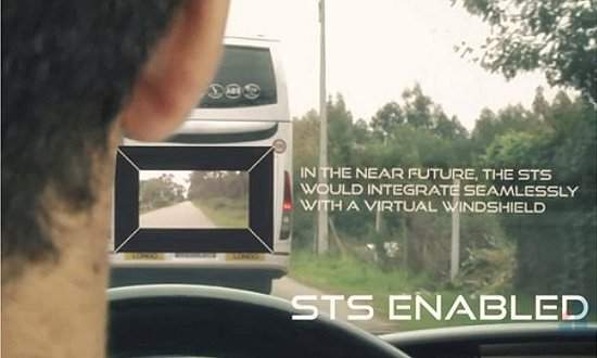 Realidade aumentada permite ver atravs do carro que vai  frente
