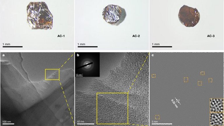 Diamante vtreo ultraduro  sintetizado pela primeira vez