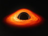 NASA disponibiliza animao com mergulho em um  buraco negro